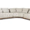 Castle Line outdoor Castle Line PISANG outdoor loungeset teak naturel met kussens