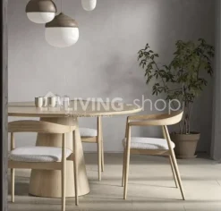 Castle-Line Castle Line PURA armstoel naturel incl bisque kussen
