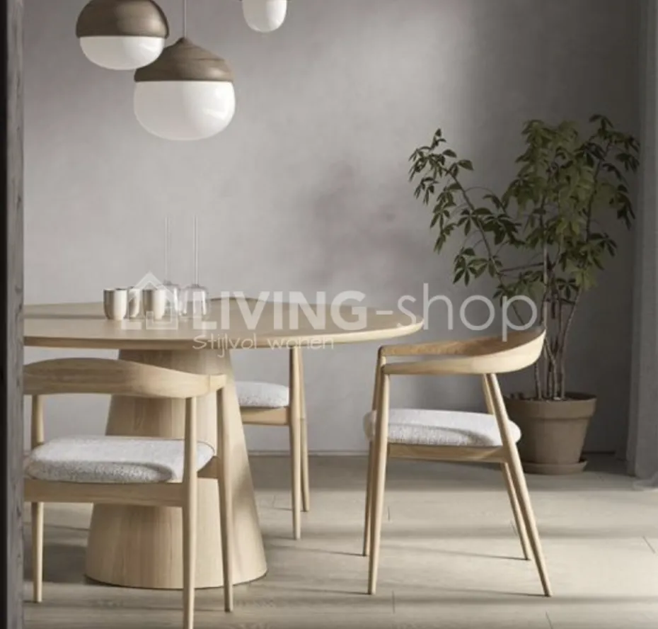 Castle-Line Castle Line PURA armstoel naturel incl bisque kussen