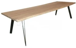 Castle-Line Castle Line tafel Otho/Cain/Benz + voet zwart metaal