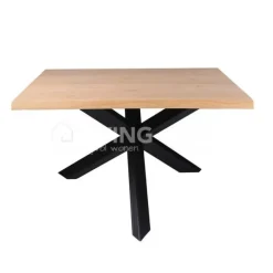 Castle-Line Castle Line vierkante eiken dineertafel Boaz met stervoet 140cm