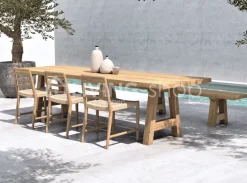 Castle Line outdoor Castle Teak dineertafel A-poot L300CM