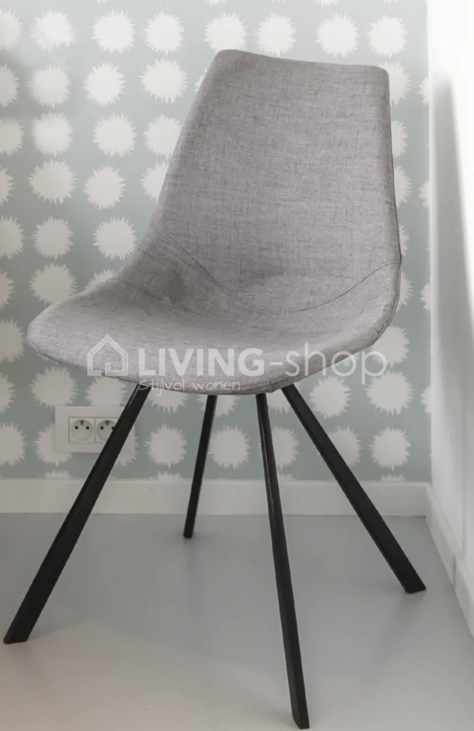 Castle-Line CHAIR HAPY fabric/pu group 123 + wooden leg