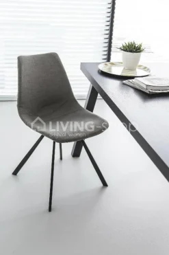 Castle-Line CHAIR HAPY fabric/pu group 123 + wooden leg