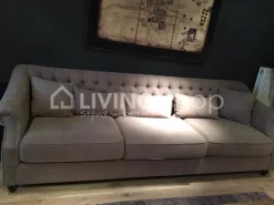 TIMELESS LIVING Chesterfield sofa met hoge rug 3-zit L275x100xH88CM