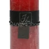 J-LINE Cilinderkaars Rood, brandt 72h van