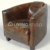Rogiers Clubzetel Italiaans bruin leder