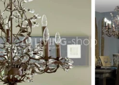 Verdace verlichting 192cm - Roestkleur, 3 lampen x40W
