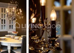 Verdace verlichting 192cm - Roestkleur, 3 lampen x40W