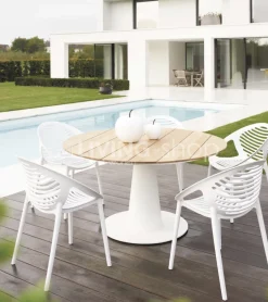 Coco tuinstoel pp wit Outdoor Living