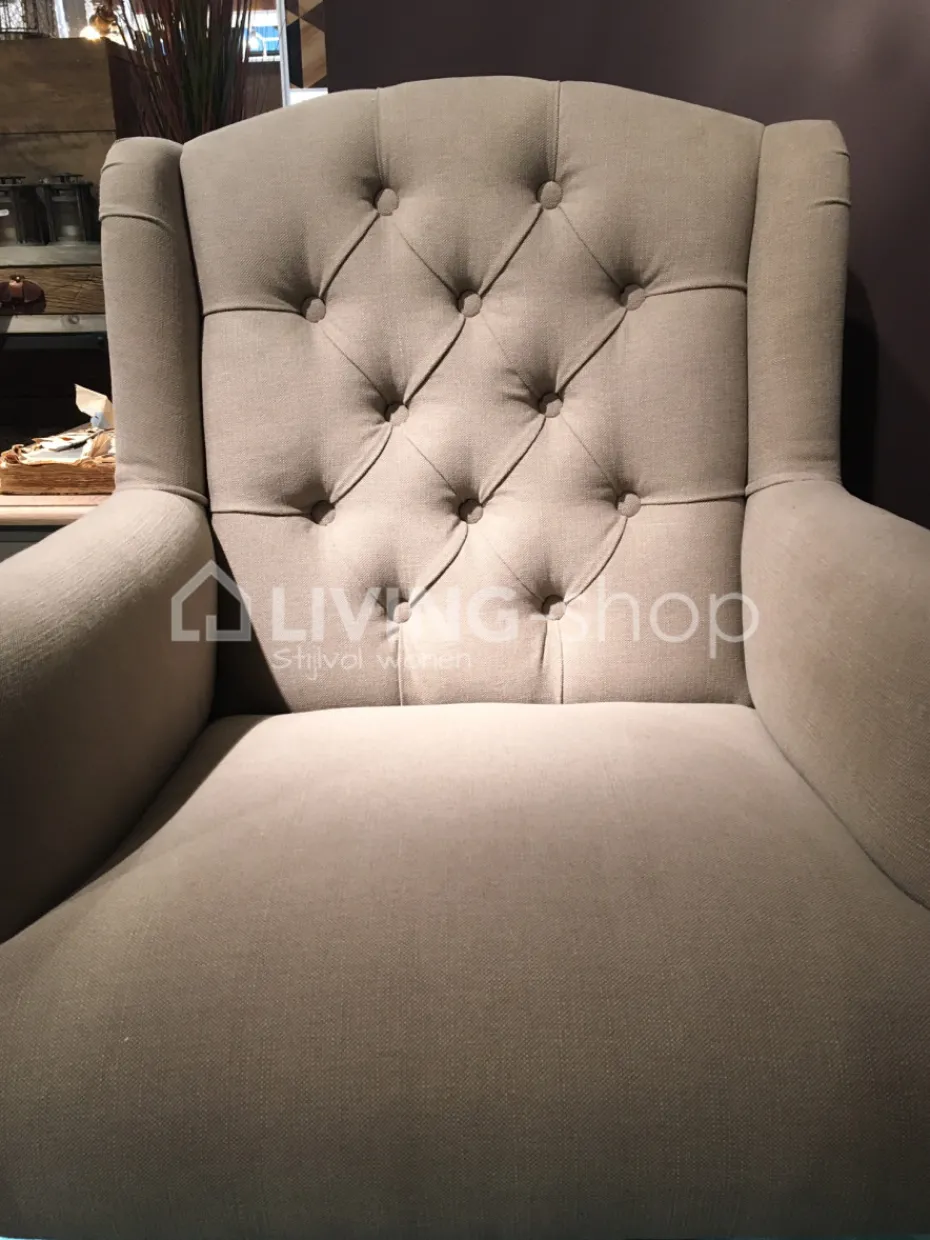 TIMELESS LIVING Comfort eetkamerstoel Louis XV taupe