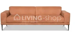PR LIVING Comfy luxe lederen salon, zitbank 2,5-zit sofa in pu leder of stof