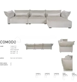 PR LIVING Comodo sofa modern design