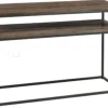 J-LINE Console landelijke stijl hout en metaal