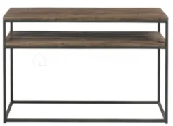 J-LINE Console landelijke stijl hout en metaal