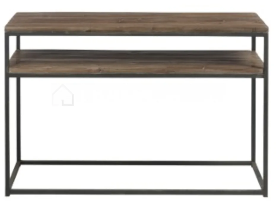J-LINE Console landelijke stijl hout en metaal