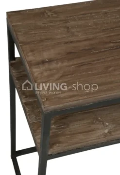 J-LINE Console landelijke stijl hout en metaal
