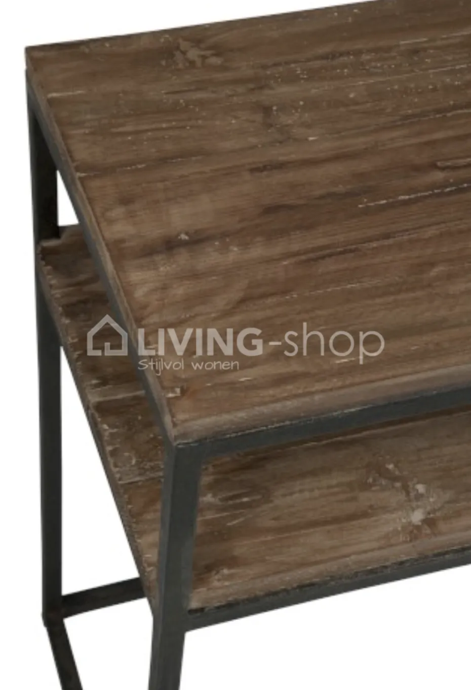J-LINE Console landelijke stijl hout en metaal