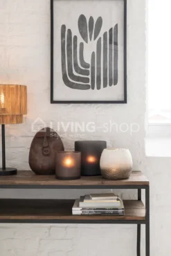 J-LINE Console landelijke stijl hout en metaal