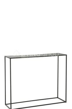J-LINE Console metaal zwart, moderne wandtafel