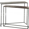 J-LINE Consoles, set 2 wandtafels side tables metaal