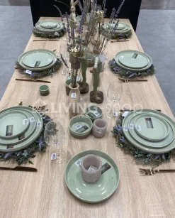 Cosy & Trendy BASALT OCEAN GREEN plat bord D26cm DESIGN BY CHARLOTTE