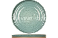 Cosy & Trendy BASALT OCEAN GREEN plat bord D26cm DESIGN BY CHARLOTTE