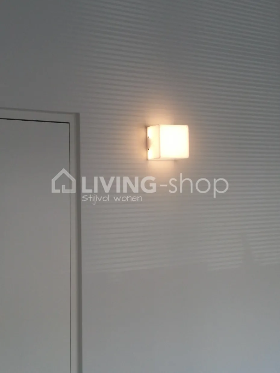 Verdace verlichting Cube wandlamp wit modern