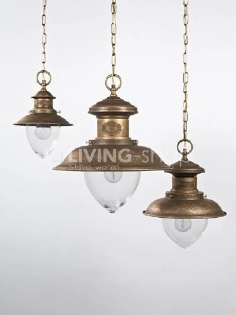 Verlichting online Dark Bronze H40xB30x30CM, Maritieme