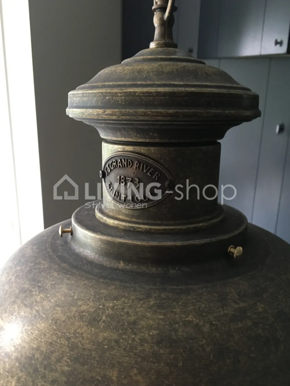 Verlichting online Dark Bronze H40xB30x30CM, Maritieme