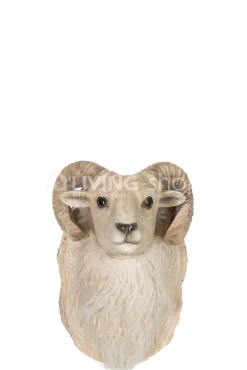 J-LINE Dierenkop geit hangend wanddecoratie