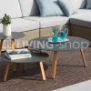 Diphano Elite side table Trespa black dia 42