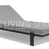 Diphano EVENTO Lounger ligzetel aluminium/riet lichtgrijs