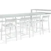 Diphano METRIS party tafel H92 white aluminium
