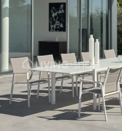 Diphano SELECTA uitschuifbare tafel, 225-345, white