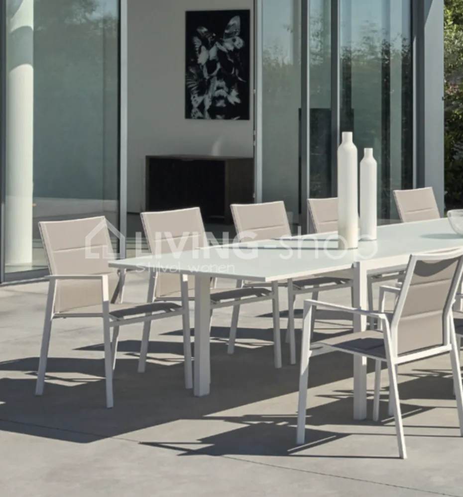 Diphano SELECTA uitschuifbare tafel, 225-345, white