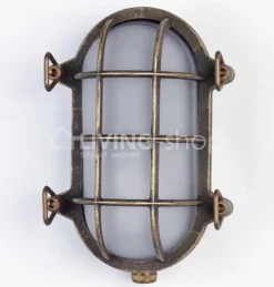 Verlichting online Donkerbrons wandlamp voor buiten, landelijke Maritime tuinverlichting