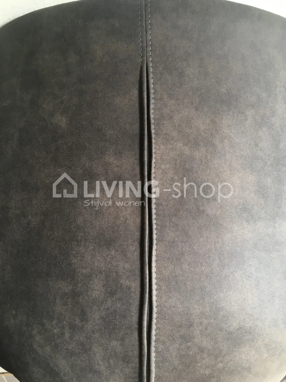 TIMELESS LIVING Eetkamerstoel industrieel design pu grijs