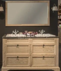 TIMELESS LIVING Eiken badkamermeubel landelijke stijl