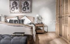 TIMELESS LIVING Eiken landelijk Bed 180 linen oak aged grey 180x110/80x200CM