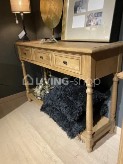 Eiken Riviera Console landelijke stijl met 3 laden