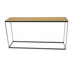 PR LIVING Eiken wandtafel DAMO loft console thin heritage oak