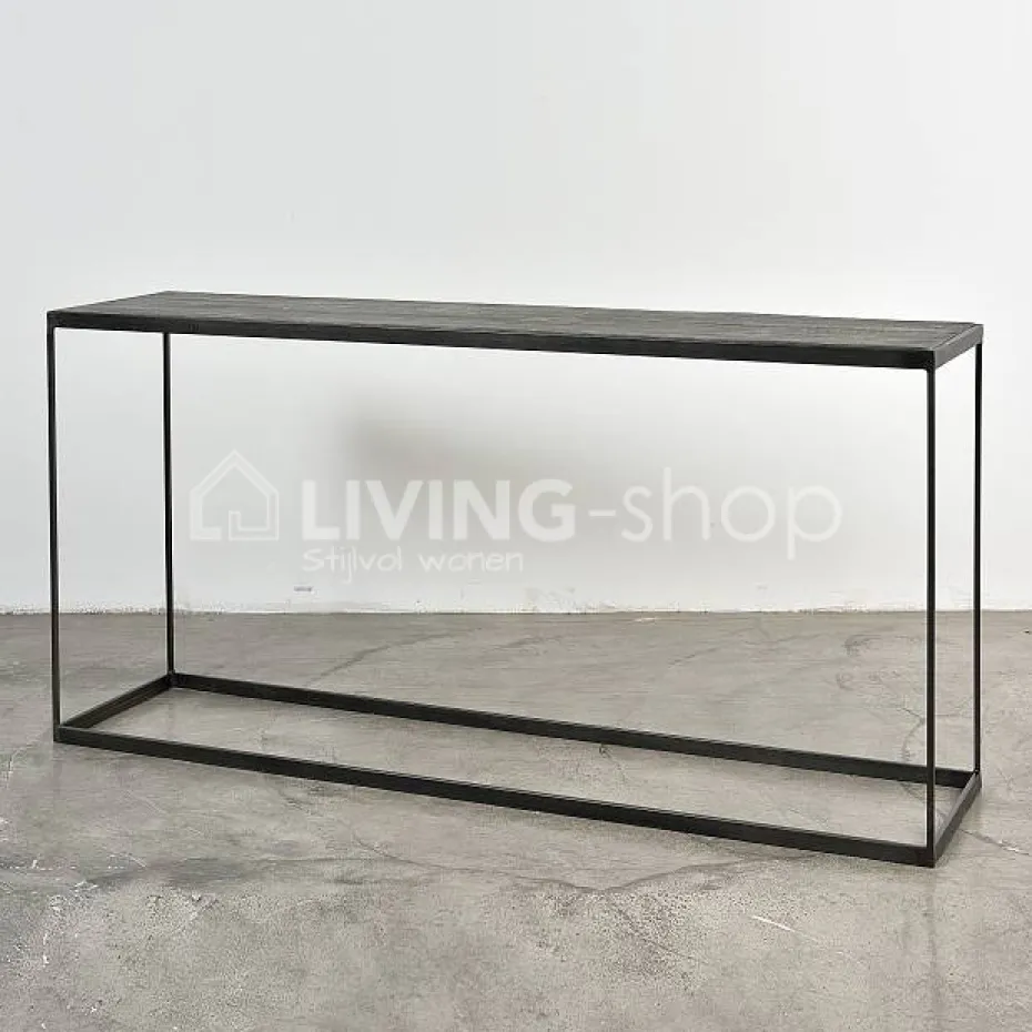 PR LIVING Eiken wandtafel DAMO loft console thin heritage oak