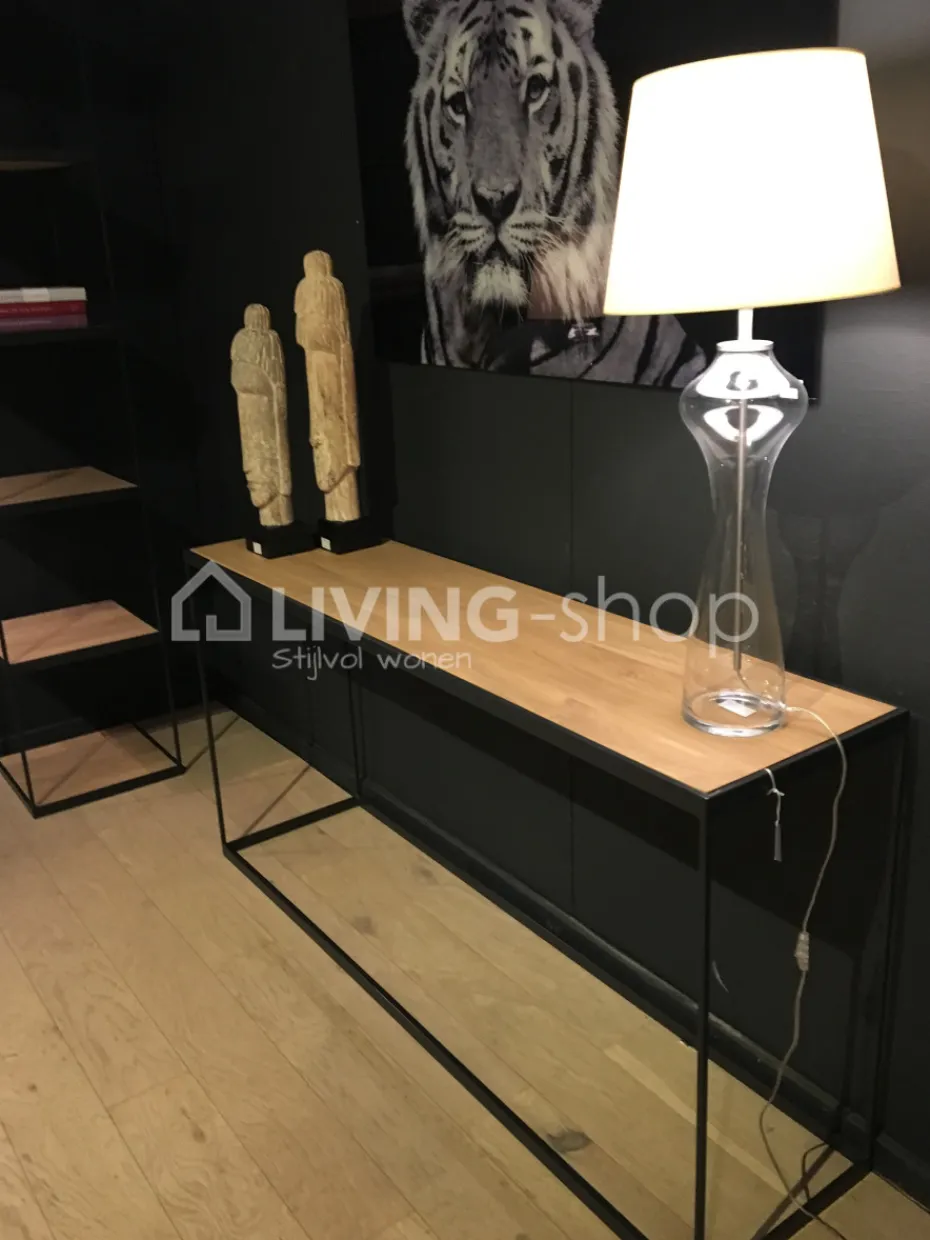 PR LIVING Eiken wandtafel DAMO loft console thin heritage oak
