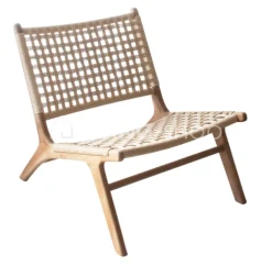 Etnisch Viro teak lounge fauteuil