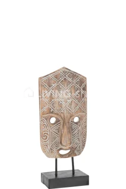 J-LINE Figuur masker op voet S decoratie