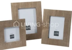 J-LINE Fotokader naturel grey wash jline
