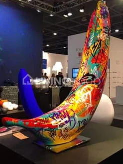 BULL&STEIN Graffiti banaan Bull & Stein sculpture H80cm