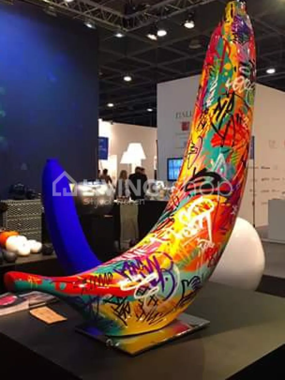 BULL&STEIN Graffiti banaan Bull & Stein sculpture H80cm