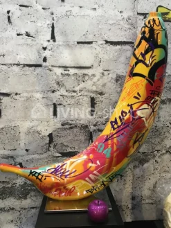 BULL&STEIN Graffiti banaan Bull & Stein sculpture H80cm